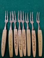 cocktailprikkers wit met patroon 8 stuks, Huis en Inrichting, Ophalen of Verzenden, 'T Olde Gre-j, Info@toldegrej.nl, Endepoelstraat 20f Didam