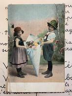 Februari 1910 - kindjes met bloemen (HH), Ophalen of Verzenden, Voor 1920, Gelopen, Kinderen