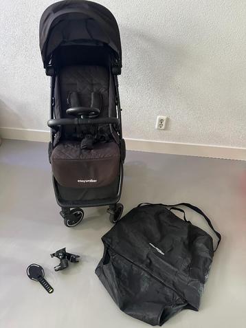 Easywalker Jackey buggy zwart (cabin proof) incl reistas beschikbaar voor biedingen
