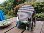 Halfronde spiegel, Huis en Inrichting, Woonaccessoires | Spiegels, Ophalen, Zo goed als nieuw, Minder dan 50 cm, Minder dan 100 cm