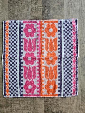 SWIFT vintage keuken textiel handdoek oranje bloem retro  beschikbaar voor biedingen