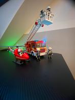 Brandweerwagen en helikopter Brandweer, Kinderen en Baby's, Complete set, Zo goed als nieuw, Ophalen