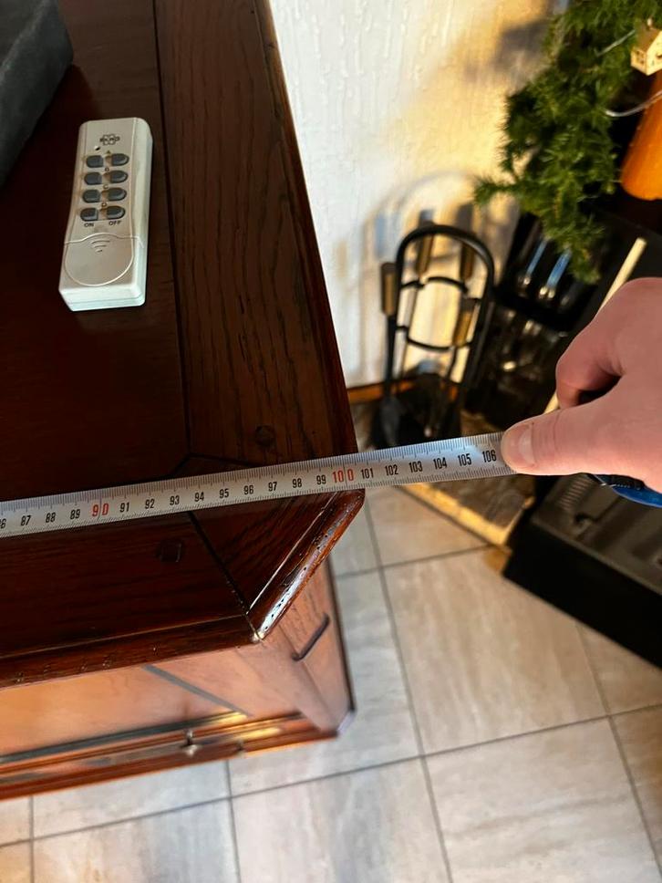 Houten Kast met Opbergruimte, Huis en Inrichting, Kasten | Televisiemeubels, Gebruikt, 150 tot 200 cm, 50 tot 100 cm, 25 tot 50 cm