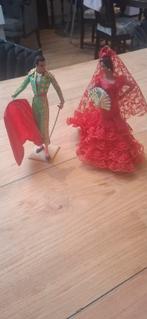 Spaanse danseres en stierenvechter beeldjes jaren 60, Verzamelen, Beelden en Beeldjes, Ophalen of Verzenden, Gebruikt, Mens