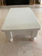 Witte rechthoekige salontafel, Ophalen, Gebruikt, 100 tot 150 cm, 50 tot 100 cm
