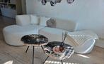 Prachtige hoekbank chaise longue teddy bouclé creme wit, Huis en Inrichting, Ophalen, Zo goed als nieuw, 150 cm of meer, Vierpersoons of meer