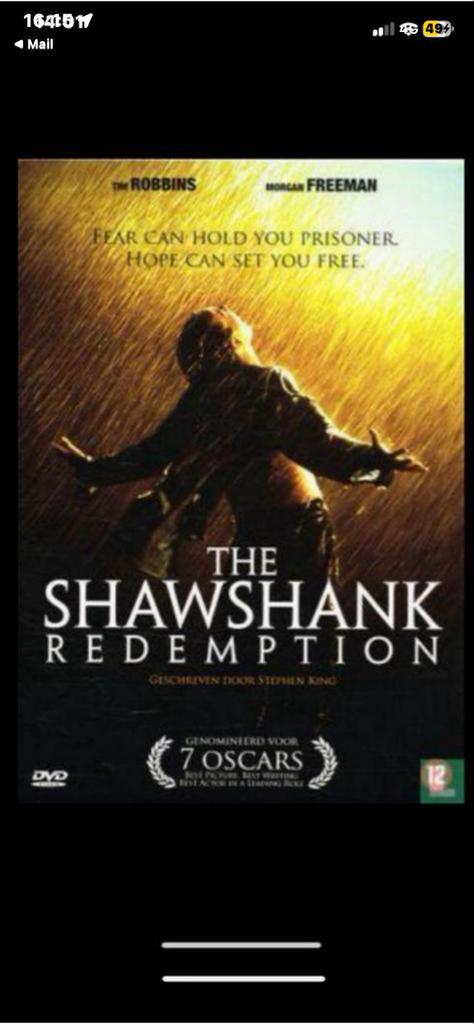 The Shawshank Redemption DVD, Cd's en Dvd's, Dvd's | Drama, Gebruikt, Drama, Vanaf 12 jaar, Ophalen of Verzenden