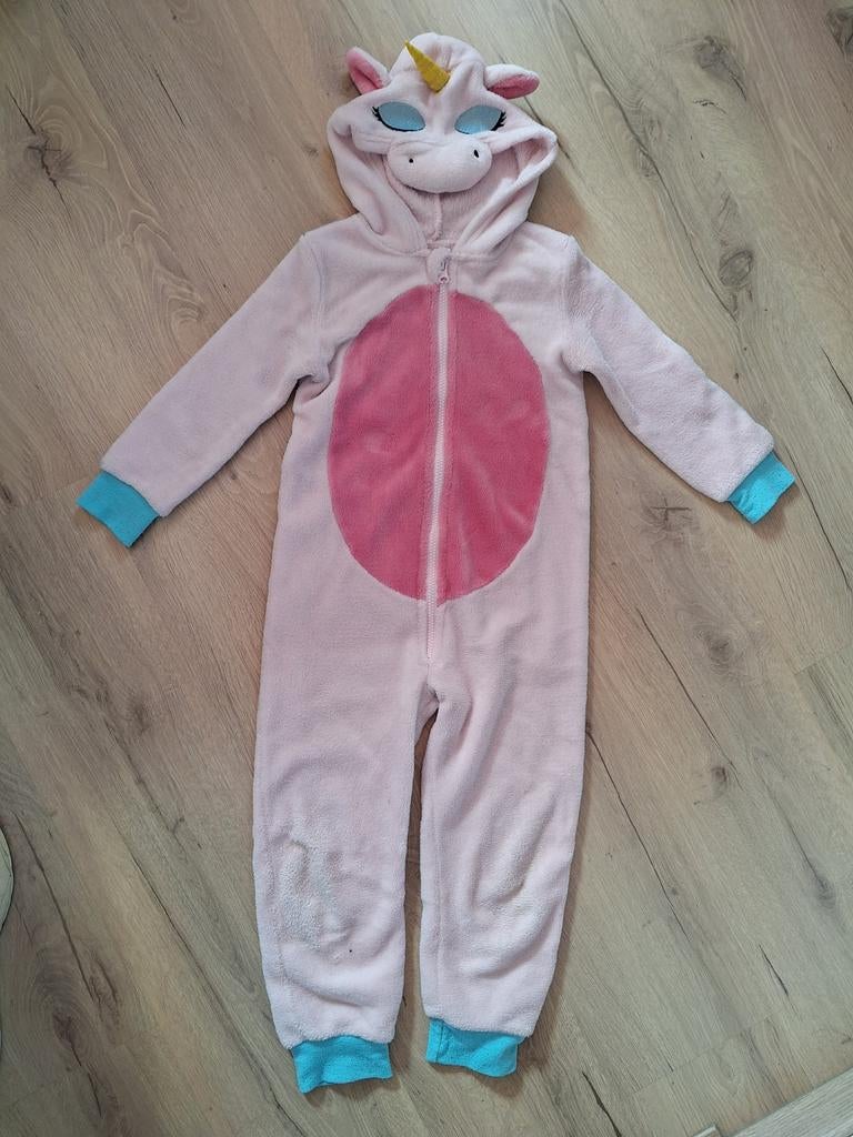 Onesie unicorn maat 98/104, Kinderen en Baby's, Ophalen of Verzenden, Zo goed als nieuw, 104 of kleiner, Meisje