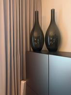 Grote Glazen Vazen Set Smoke Glas- Elegant Design, Huis en Inrichting, Woonaccessoires | Vazen, Overige kleuren, Ophalen of Verzenden