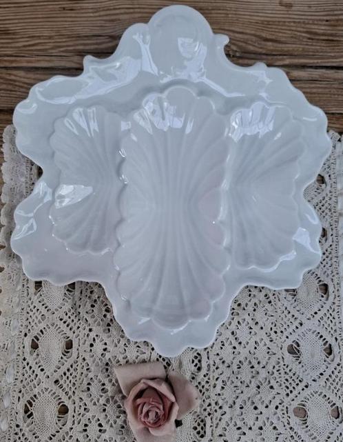 Sierlijke oude Franse Limoges, oesterbord / schaal, Antiek en Kunst, Antiek | Servies los, Ophalen of Verzenden
