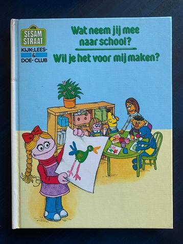 Sesamstraat-boek; wat neem jij mee naar school? beschikbaar voor biedingen