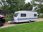 Caravan met voortent, luifel, bijtent als nieuw., Caravans en Kamperen, Caravans, Rondzit, Hobby, 95 kg, Particulier