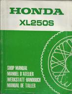 Honda XL250 S shop manual (3141z) motor, Verzenden, Honda
