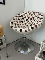 Space Age Chrome Design Stoel - Half Ei Design, Huis en Inrichting, Stoelen, Ophalen, Gebruikt, Overige kleuren, Metaal