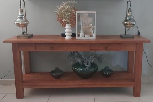 Mooie nette dressoir / side table teakhout, Huis en Inrichting, Kasten | Dressoirs, Zo goed als nieuw, 150 tot 200 cm, 25 tot 50 cm