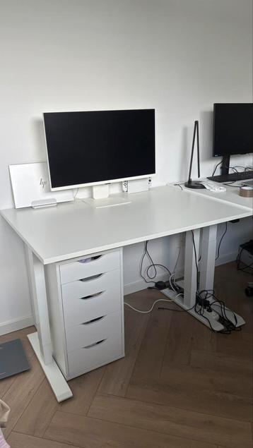 Zit sta bureau wit - Grootte 120x80 cm beschikbaar voor biedingen