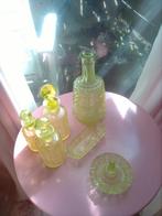 Uranium Glas Toiletset, Ophalen of Verzenden