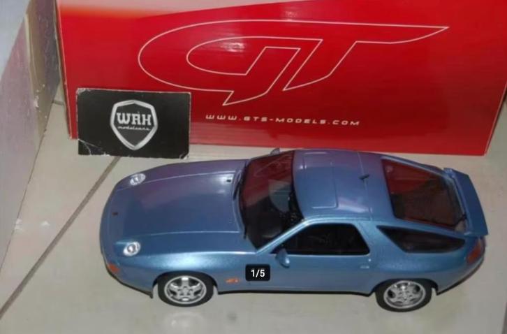 1:18 PORSCHE 928 GTS blue GT spirit GT006cs zie info WRH, Hobby en Vrije tijd, Modelauto's | 1:18, Zo goed als nieuw, Auto, Overige merken
