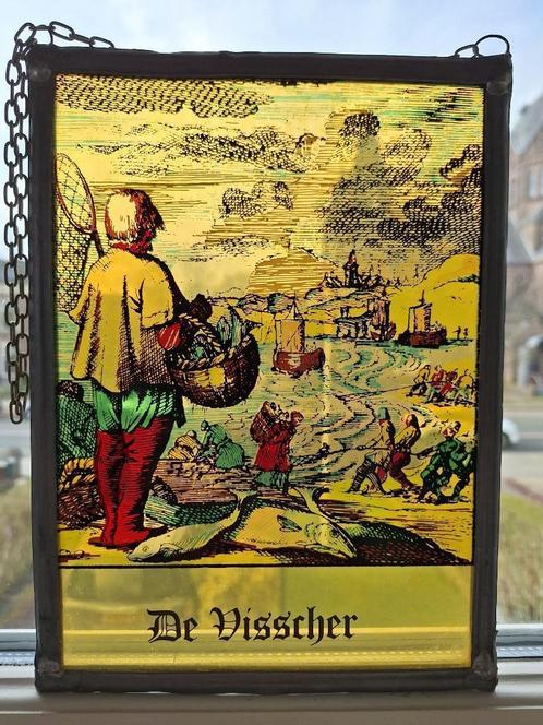 Raamdecoratie Glas in Lood-verschillende ambachten 44 stuks, Huis en Inrichting, Woonaccessoires | Schilderijen, Tekeningen en Foto's