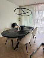 Eettafel Mangohout Zwart Spinpoot, Huis en Inrichting, Tafels | Eettafels, Ophalen of Verzenden, Zo goed als nieuw