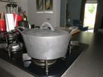 zware zwart gietijzeren braadpan HACKMAN doorsnee 25cm, Ophalen of Verzenden, Zo goed als nieuw, Gietijzer, Koekenpan of Braadpan