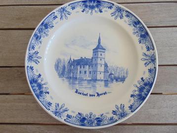 Delfts blauw bord Regina Kasteel van Horst beschikbaar voor biedingen