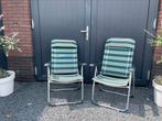 2 campingstoelen te koop! Lage leuning, voor de kinderen., Ophalen, Gebruikt, Campingstoel