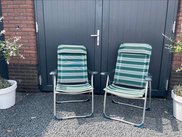 2 campingstoelen te koop! Lage leuning, voor de kinderen. beschikbaar voor biedingen