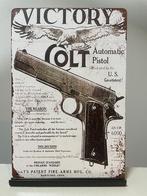 Colt Automatic Pistol metalen reclamebord (Old Look), Www.pand50.nl, Nieuw, Ophalen of Verzenden, Info@pand50.nl