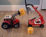 playmobil tractor en grijpwagen, Kinderen en Baby's, Speelgoed | Playmobil, Ophalen, Gebruikt