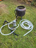 Zwembadverwarming vuurkorf op hout inclusief pomp, Ophalen, Gebruikt