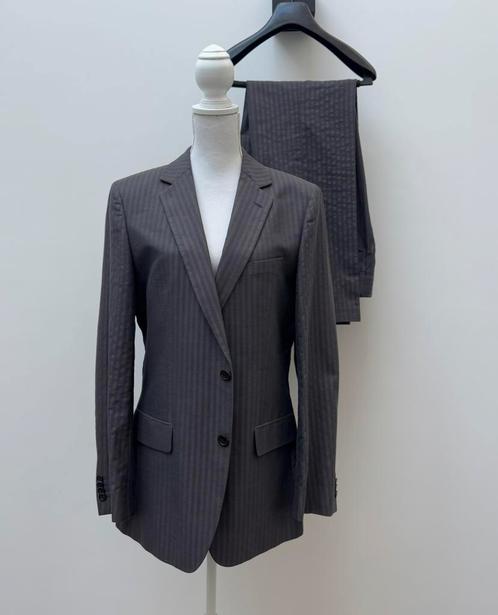 ZGAN! Hugo - Hugo Boss grijze katoen en zijden pak mt 50, Kleding | Heren, Kostuums en Colberts, Zo goed als nieuw, Maat 48/50 (M)