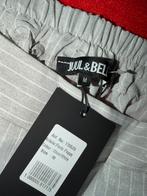 Nieuwe grijze krijtstreep broek - Maat M. Juul en Bel, Maat 38/40 (M), Nieuw, Ophalen of Verzenden, Grijs