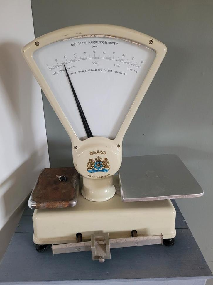 Vintage Oland Weegschaal - Decoratief!, Antiek en Kunst, Antiek | Keukenbenodigdheden, Ophalen