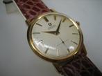 Gouden 18 Karaat Omega Automatic uit ca. 1962, Leer, Verzenden, Polshorloge, Zo goed als nieuw