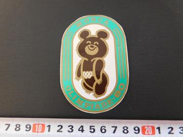 sticker MOSCA Olimpiade 80  *  beschikbaar voor biedingen