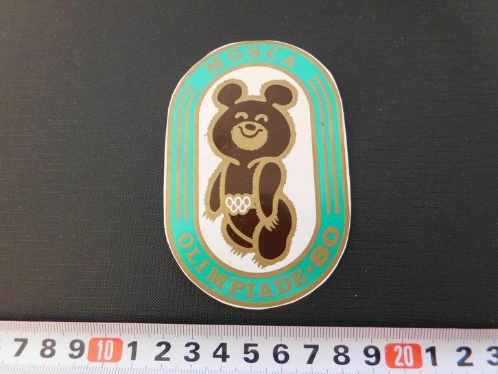 sticker MOSCA Olimpiade 80  *, Verzamelen, Stickers, Zo goed als nieuw, Ophalen