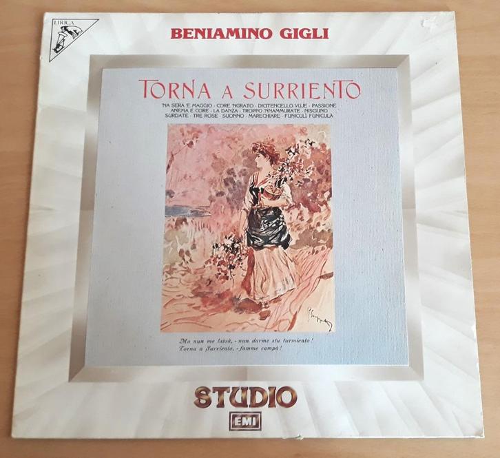 Beniamino Gigli ‎– Torna a Surriento - EMI 3C 053-00707 M, Cd's en Dvd's, Vinyl | Klassiek, Zo goed als nieuw, Romantiek, Opera of Operette