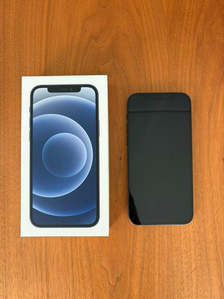 Super nette Apple iPhone 12 zwart, Telecommunicatie, Mobiele telefoons | Apple iPhone, Zo goed als nieuw, 64 GB, Zonder abonnement