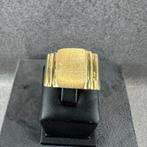 Gouden Ring | 14k | 8,7g | monogram | mt 19,25 | 386555, Sieraden, Tassen en Uiterlijk, Ringen, Gebruikt, 19 tot 20, Ophalen of Verzenden