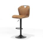 Barkruk Cordoba met gasveer stof soft cognac | Webshop, Huis en Inrichting, Barkrukken, Nieuw, Ophalen of Verzenden, 90 cm of meer