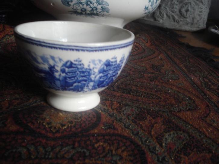 kommentje-bowl van BOCH serie ALPES in blauw, Antiek en Kunst, Antiek | Servies los, Ophalen of Verzenden