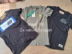 Maat 116 shirt pakket oa nieuw vingino groen zwart 3x, Nieuw, Ophalen of Verzenden, Vingino, Shirt of Longsleeve