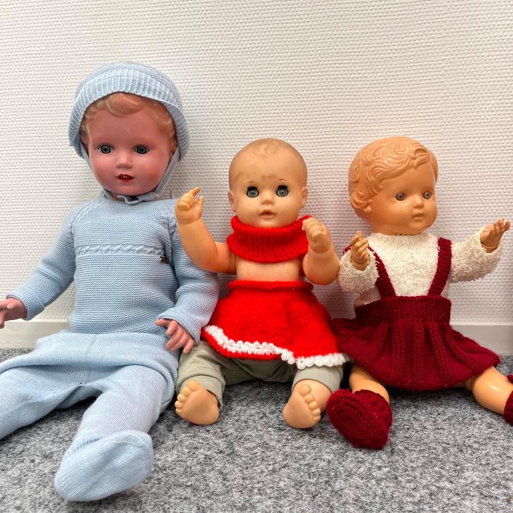 Vintage Schildkröt Schildpad Pop, jaren '50, Kinderen en Baby's, Speelgoed | Poppen, Gebruikt, Overige typen, Ophalen of Verzenden
