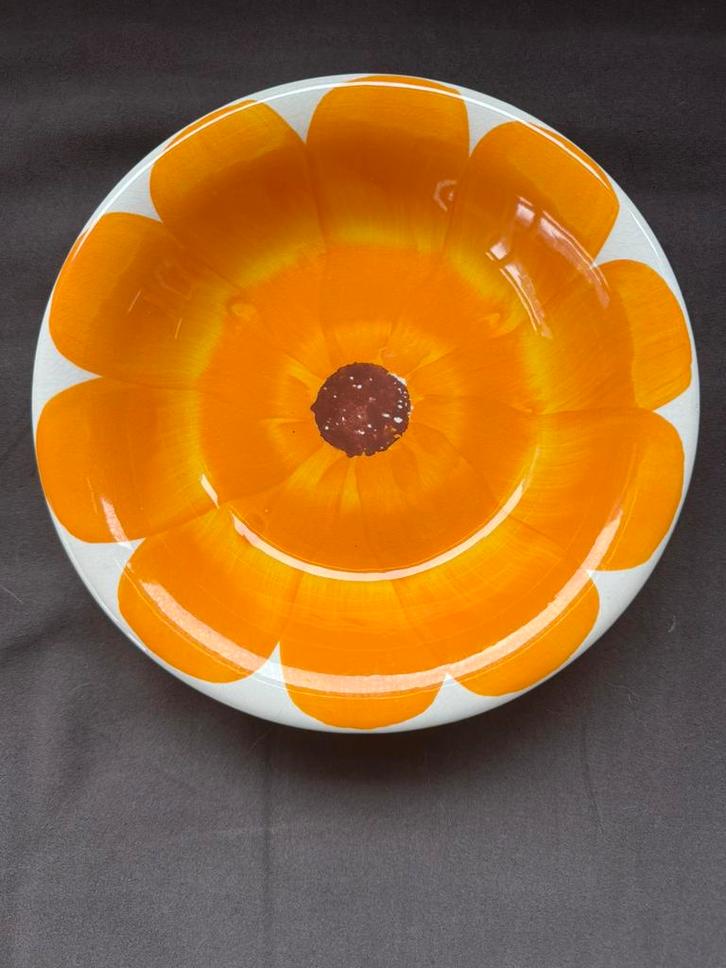 Italiaans handbeschilderd diep bord, Huis en Inrichting, Keuken | Servies, Bord(en), Overige stijlen, Porselein, Ophalen of Verzenden