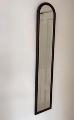 Vintage mahoniehouten pas spiegel | jaren 60, 100 tot 150 cm, Minder dan 50 cm, Rechthoekig, Ophalen of Verzenden