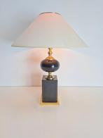 Vintage le dauphin tafellamp messing lamp Regency goud '70