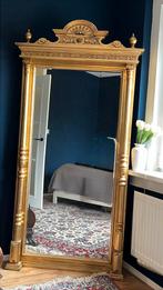 Authentieke schouwspiegel met facetgeslepen glas, Ophalen, Rechthoekig, 50 tot 100 cm
