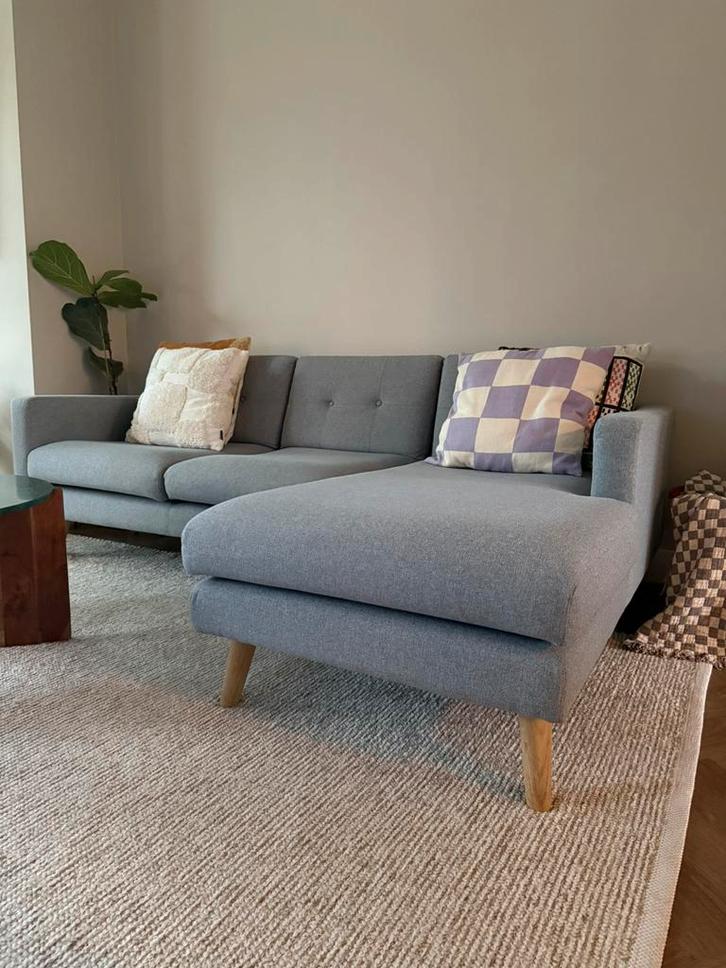 SofaCompany hoekbank met chaise longue, Huis en Inrichting, Banken | Sofa's en Chaises Longues, Gebruikt, Driepersoons, 200 tot 250 cm