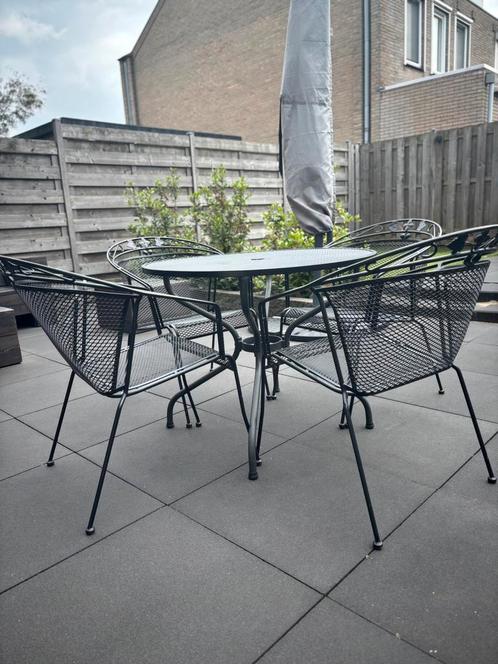Kettler Toledo tuinset, Tuin en Terras, Tuinsets en Loungesets, Gebruikt, Tuinset, 4 zitplaatsen, Eettafel, Stoel, Ophalen